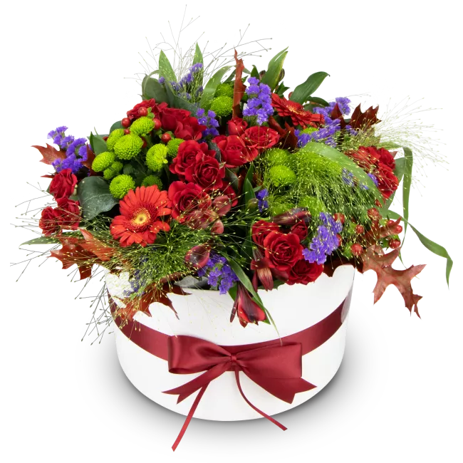 podzimní květinový box